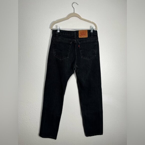 Levi's vintage 90’s Black Straight Jeans Classic Fit size 34 - Picture 4 of 10